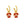 Load image into Gallery viewer, Kansas City Chiefs #15 Quarterback Jersey Huggie Hoop Earrings