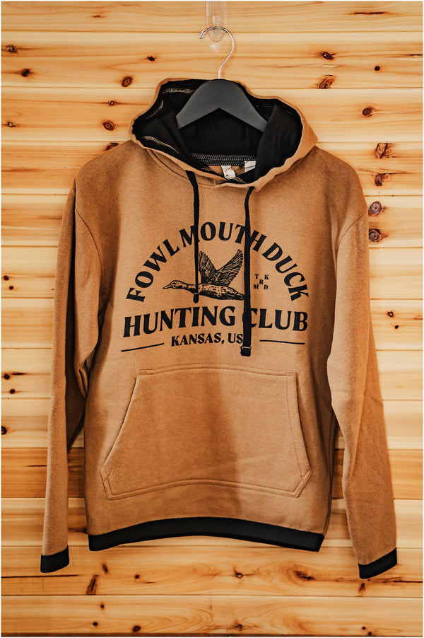Fowl Mouth Duck Hunting Club Hooded Sweatshirt, Adult