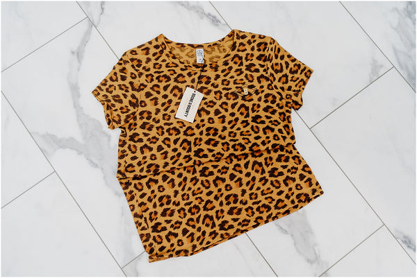 Leopard Print Tee, Womens