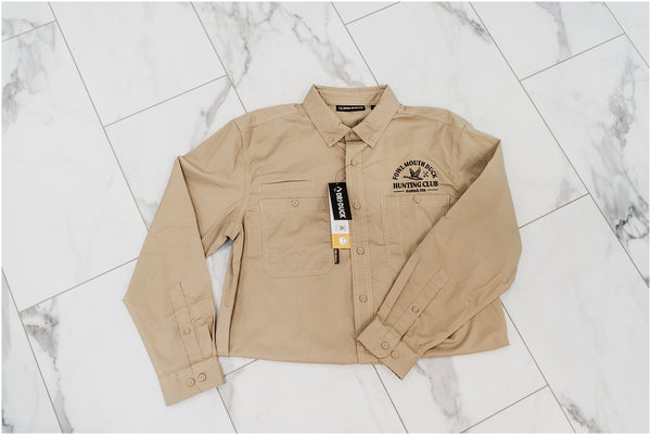 Fowl Mouth Duck Hunting Club Button-Down Shirt, Adult