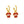 Load image into Gallery viewer, Kansas City Chiefs #87 Tight End Jersey Huggie Hoop Earrings