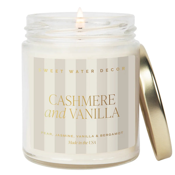 Cashmere and Vanilla 9 oz Soy Candle