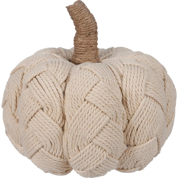 Cream Woven Pumpkin