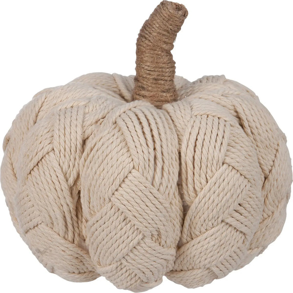 Cream Woven Pumpkin
