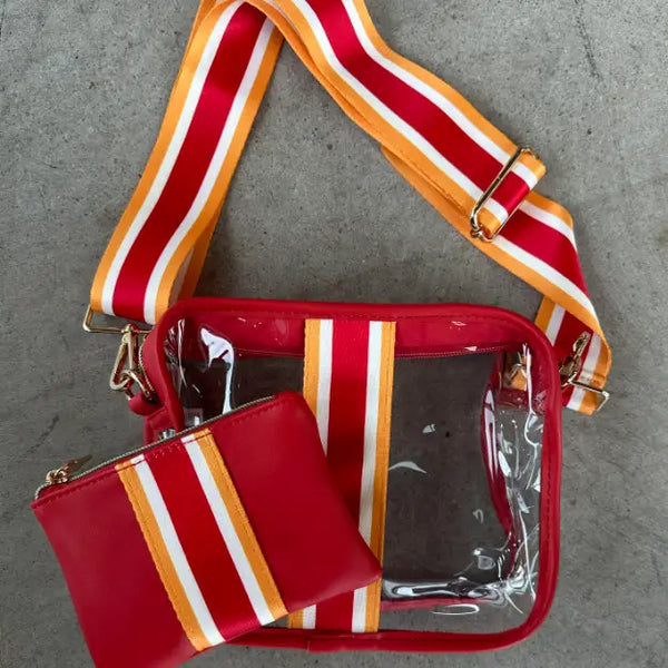 Clear Stadium Bag Kc Chief Colors