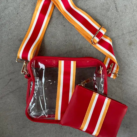 Clear Stadium Bag Kc Chief Colors