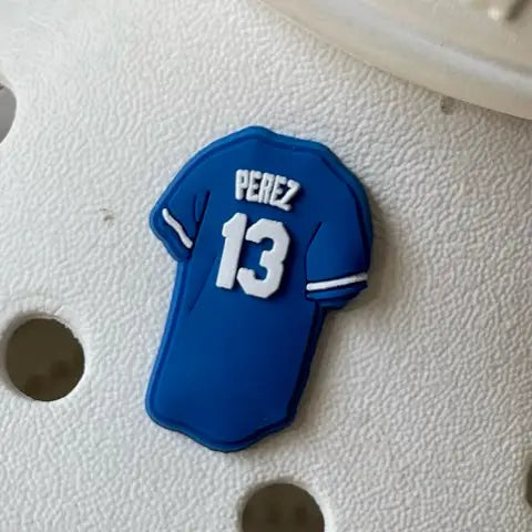 Kc Baseball Salvy Perez Jersey Shoe Charm