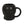 Load image into Gallery viewer, Matte Black Halloween Skull Mug
