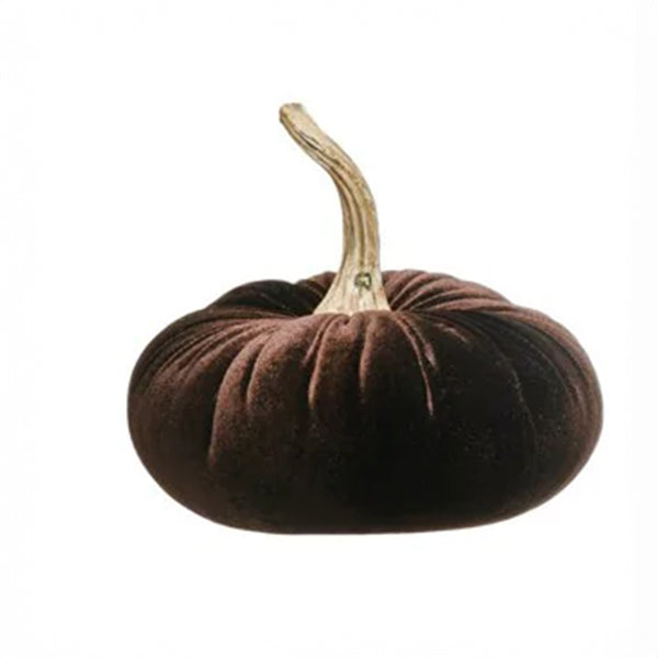 Brown Velvet Pumpkin